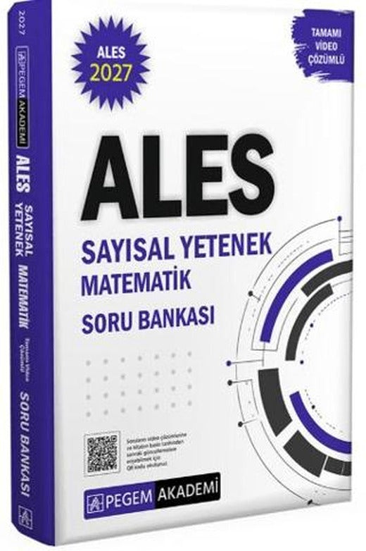 2027 ALES Sayısal Yetenek Matematik Tamamı Video Çözümlü Soru Bankası | Pegem Akademi Yayıncılık (Ciltsiz)
