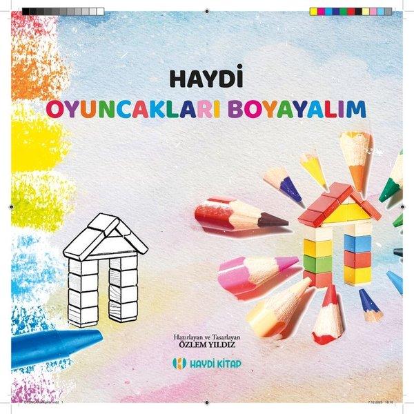 Haydi Oyuncakları Boyayalım | Haydi Kitap (İnce Kapak)  - Resim 1
