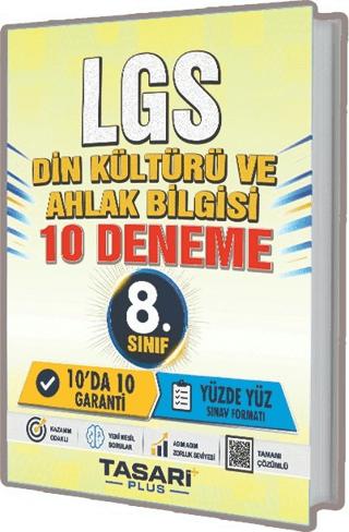 8. Sınıf LGS Din Kültürü ve Ahlak Bilgisi 10 Çözümlü Deneme | Tasarı Eğitim Yayınları (Ciltsiz)  - Resim 1