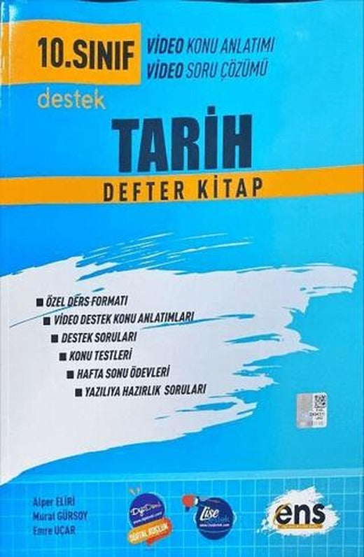 10. Sınıf Tarih Destek Defter Kitap | ENS Yayınları (Ciltsiz)