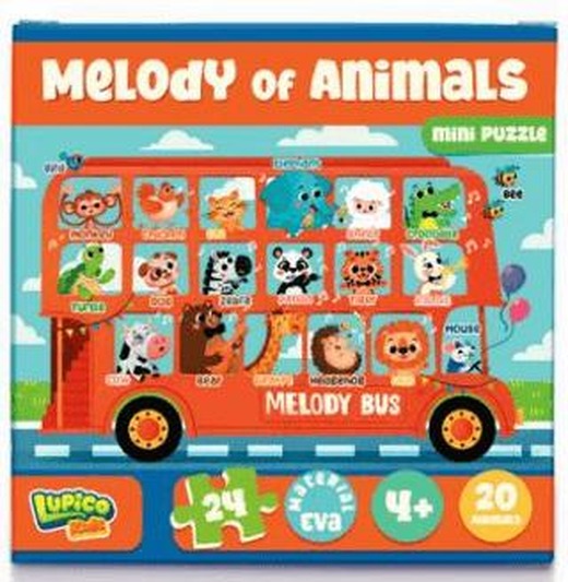 Melody of Animals Mini Puzzle | Lupico Kids (Ciltsiz)
