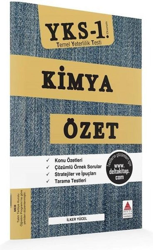 YKS 1.Oturum Kimya Özet TYT | Delta Kültür-Eğitim (İnce Kapak)