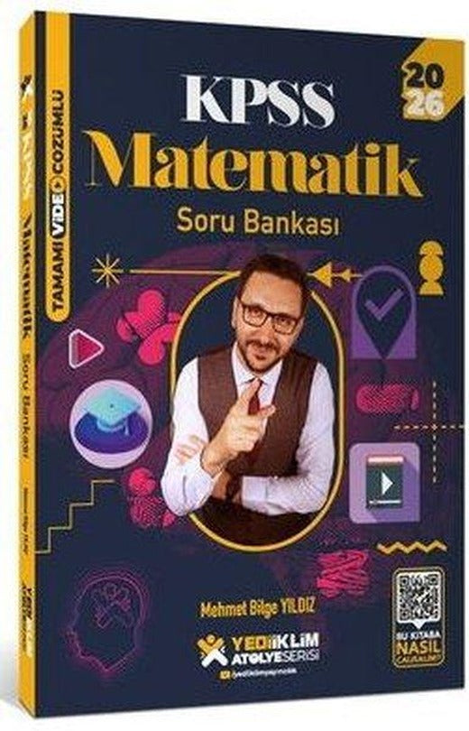2026 KPSS Atölye Serisi Genel Yetenek Matematik Tamamı Video Çözümlü Soru Bankası | Yediiklim Yayınları (İnce Kapak)