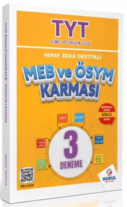 TYT Yapay Zeka Destekli MEB ve ÖSYM Karması 3 Deneme Sınavı