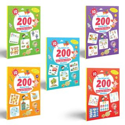 IQ Zeka Gelişimi için 200 Heyecan Verici 5'li Etkinlik Seti