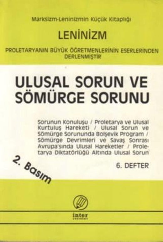Ulusal Sorun ve Sömürge Sorunu | İnter Yayınları (Ciltsiz)