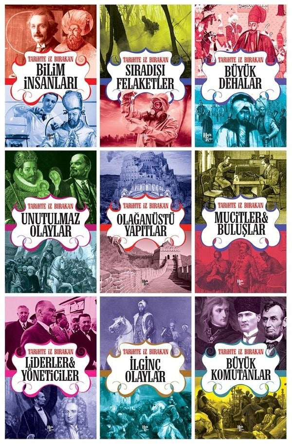 Tarihte İz Bırakanlar Seti (9 Kitap) | Halk Kitabevi (Ciltsiz)