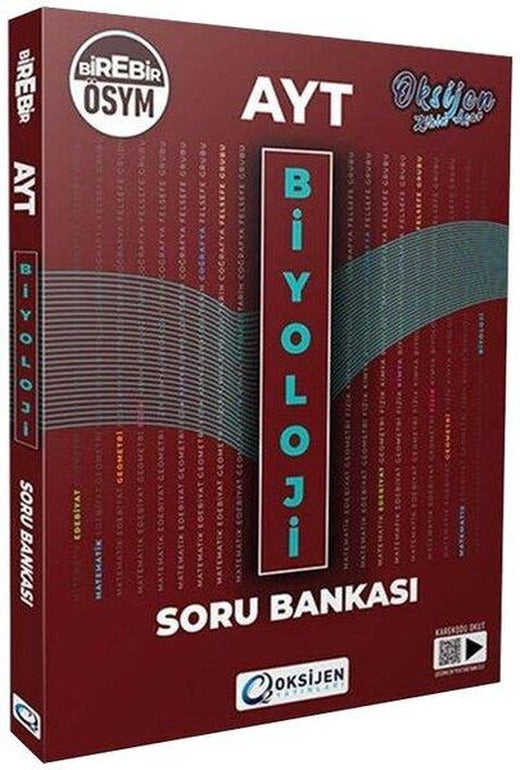 AYT  Biyoloji Soru Bankası | Oksijen Yayınları - Eğitim (İnce Kapak)