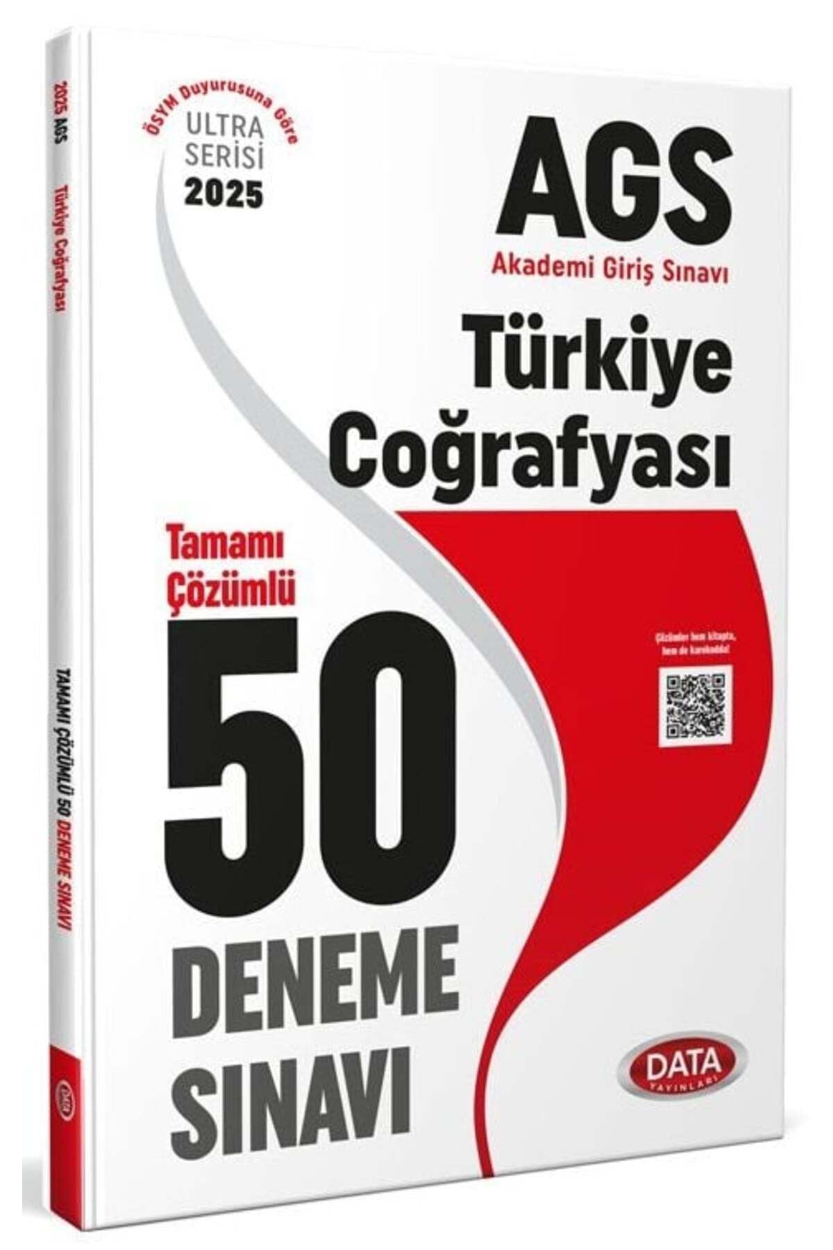 Data 2025 Meb-Ags Türkiye Coğrafyası 50 Deneme Çözümlü Ultra Serisi kitap kapağı