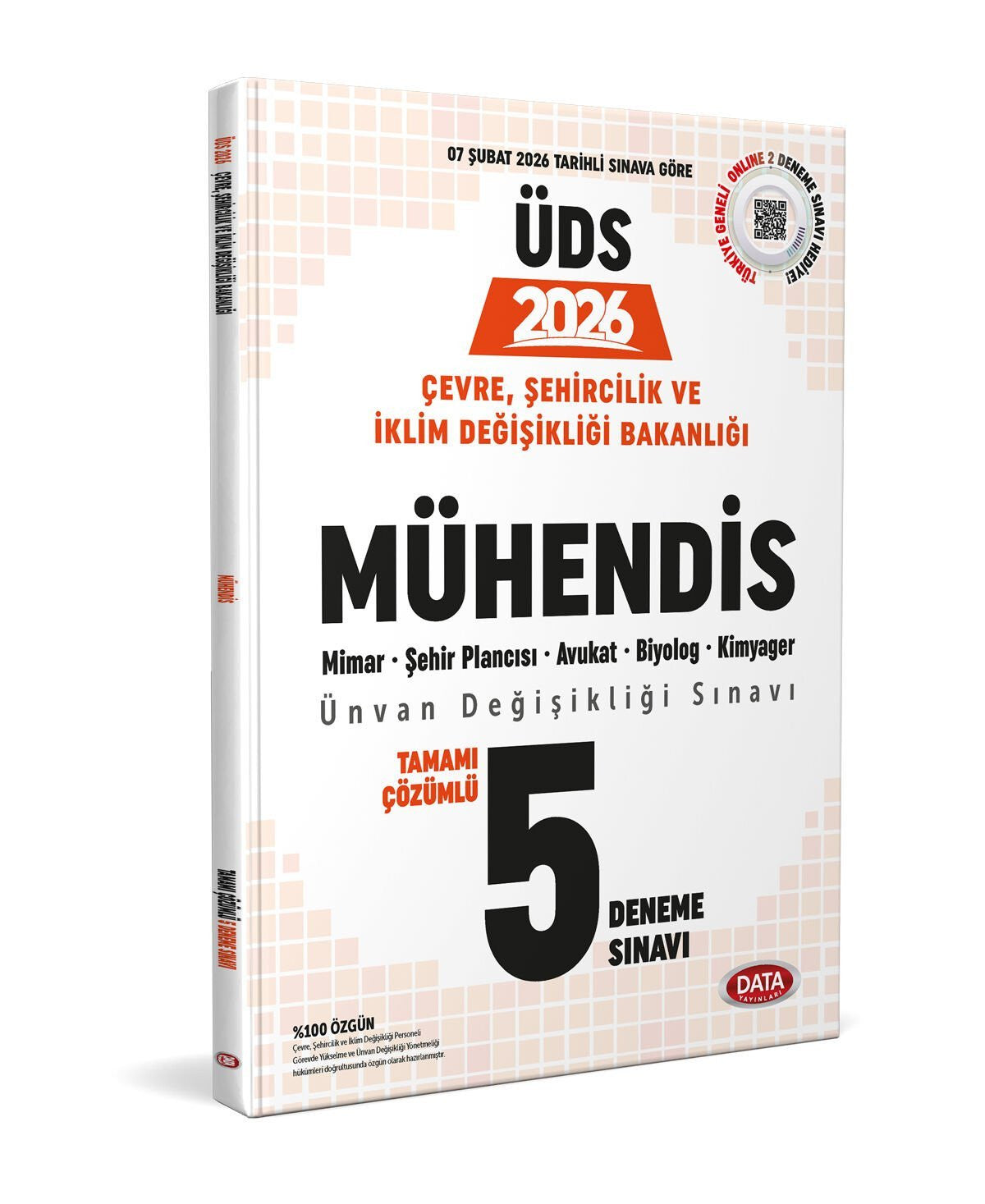 Data 2026 GYS Çevre Şehircilik Mühendis 5 Deneme kitap kapağı