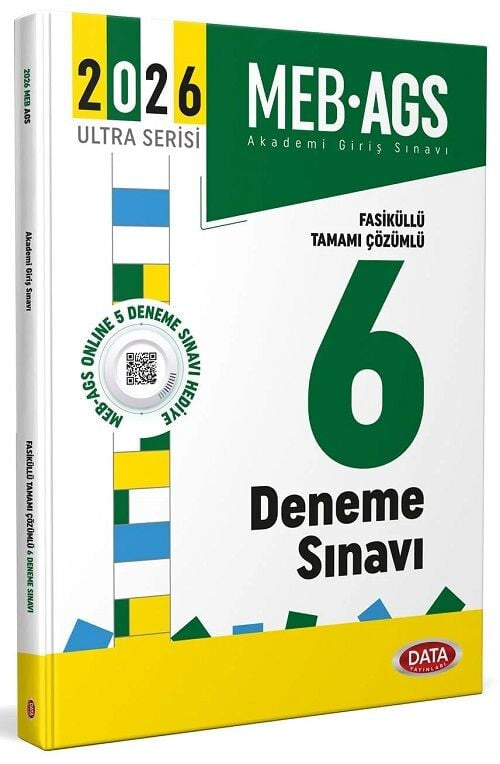 Data 2026 MEB-AGS Tüm Dersler 6 Deneme Fasiküllü Çözümlü Ultra Serisi Data Yayınları - Kolektif kitap kapağı