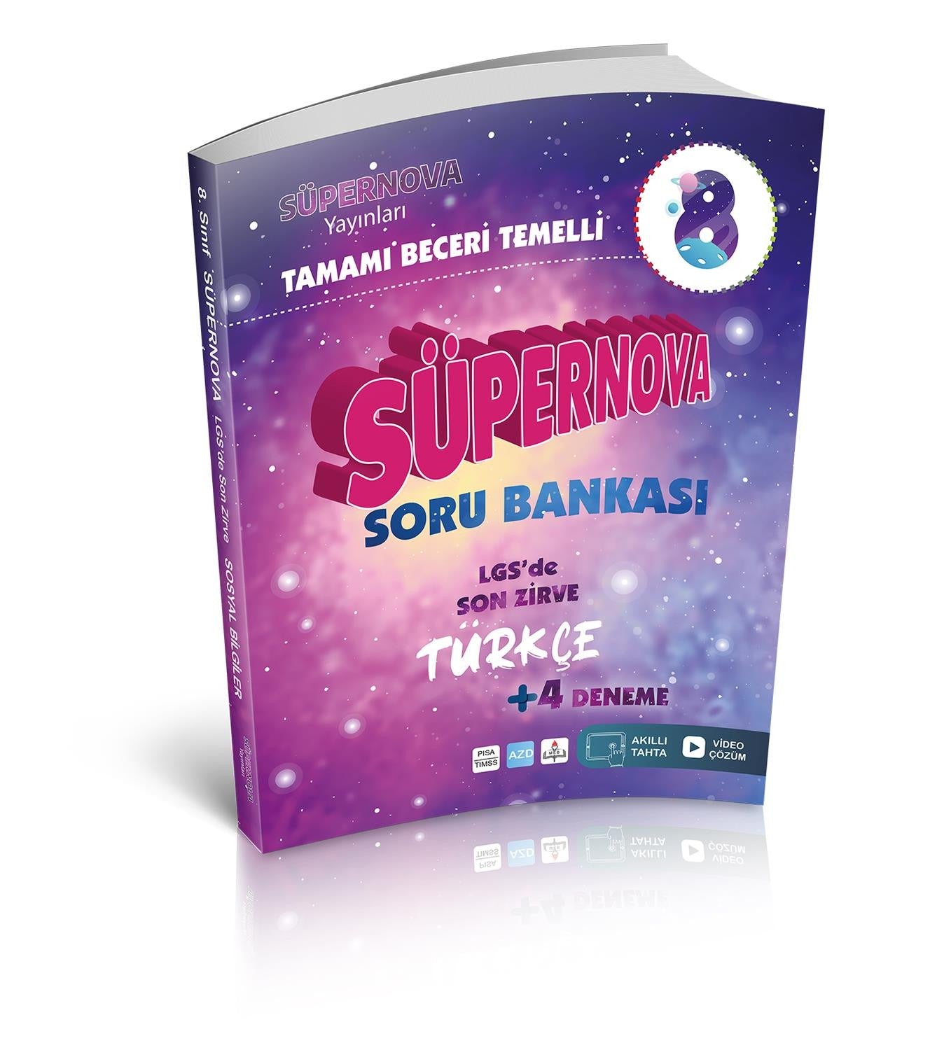 8. Sınıf Süpernova Türkçe Beceri Temelli Soru Bankası | Süpernova Yayınları (Ciltsiz)
