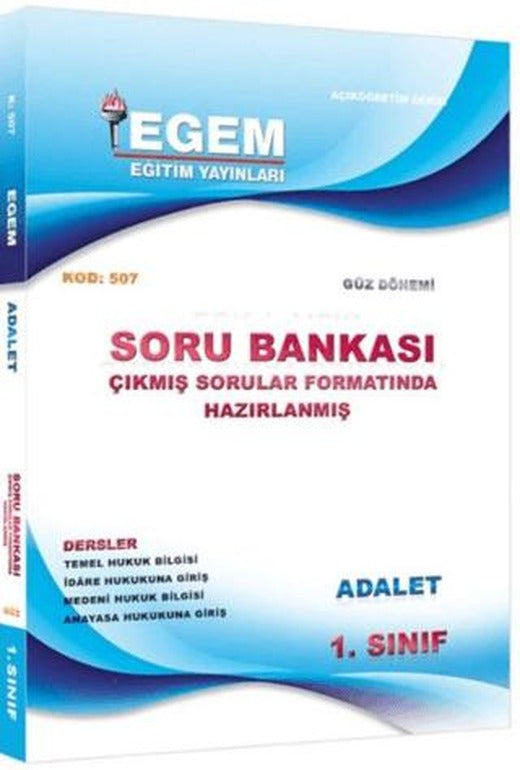 1. Sınıf Adalet Soru Bankası Çıkmış Sorular Formatında Hazırlanmış (1. Yarıyıl) (507-1)