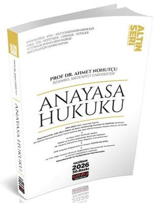 Anayasa Hukuku Konu Anlatımı | Savaş Yayınevi (Ciltsiz)