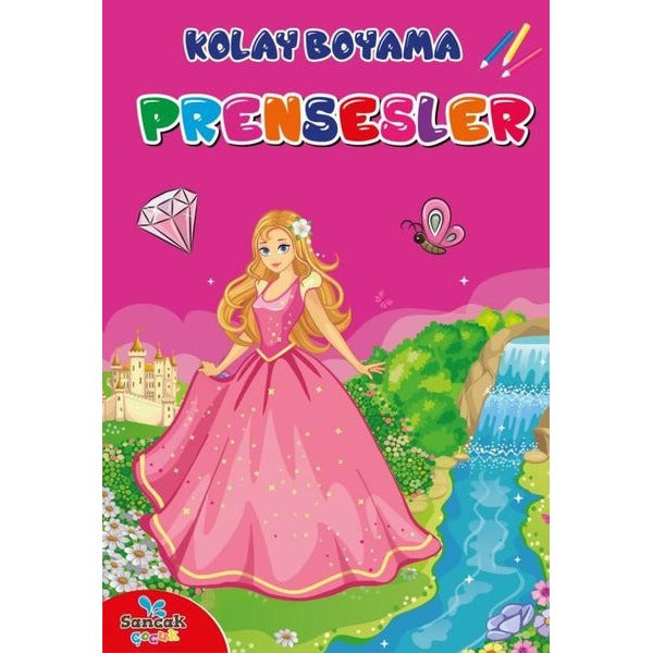 Şirin Boyama - Prensesler | Boyama Zamanı (Ciltsiz)