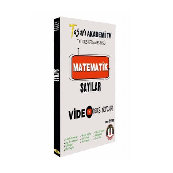 DGS ALES TYT Matematik Sayılar Video Ders Notları | Tasarı Akademi (İnce Kapak)
