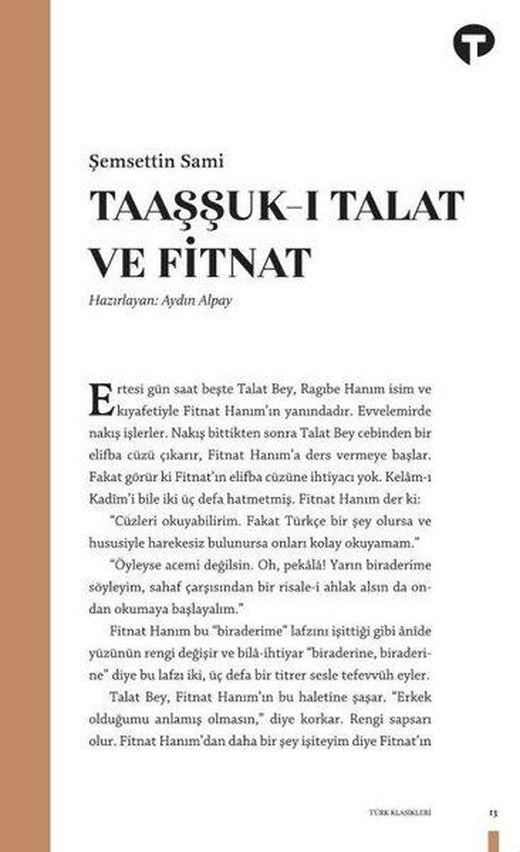 Taaşşuk-ı Talat ve Fitnat | Turkuvaz Kitap (e-Kitap)