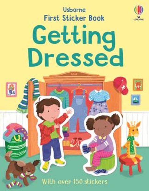 First Sticker Book Getting Dressed | Usborne (Ciltsiz)