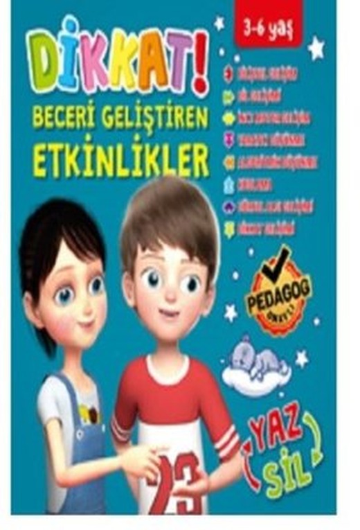 Dikkat ve Beceri Geliştiren Etkinlikler - Mavi Seri | Gong Çocuk
