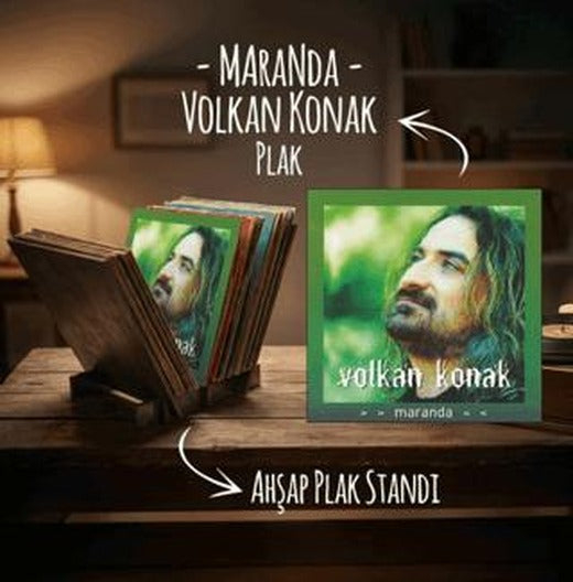 Volkan Konak Maranda Plak ve Ahşap Stand | Plak