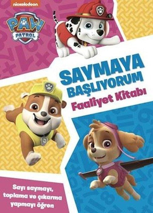 Paw Patrol - Saymaya Başlıyorum Faaliyet Kitabı | Beta Kids (İnce Kapak)