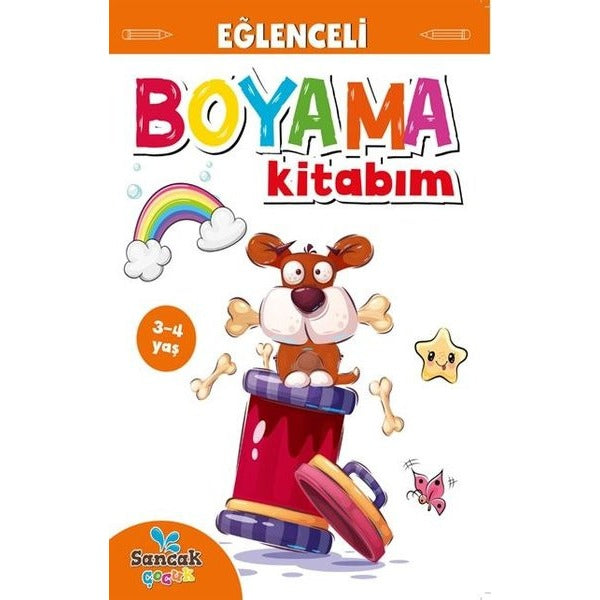Eğlenceli Boyama Kitabım - Mor Kitap | Boyama Zamanı (Ciltsiz)
