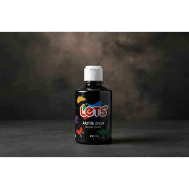 Let’s Akrilik Boya Siyah 250 ml | Lets