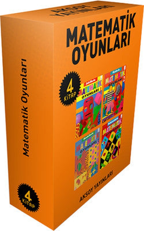 Matematik Oyunları - 4 Kitap Takım | Aksoy Yayıncılık (İnce Kapak)
