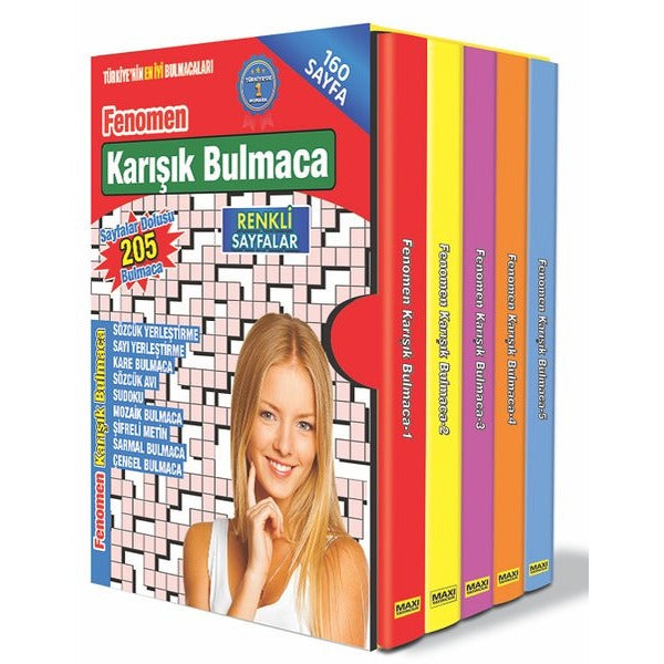 Fenomen Karışık Bulmaca Seti - 5 Kitap Takım | Maxı Yayıncılık