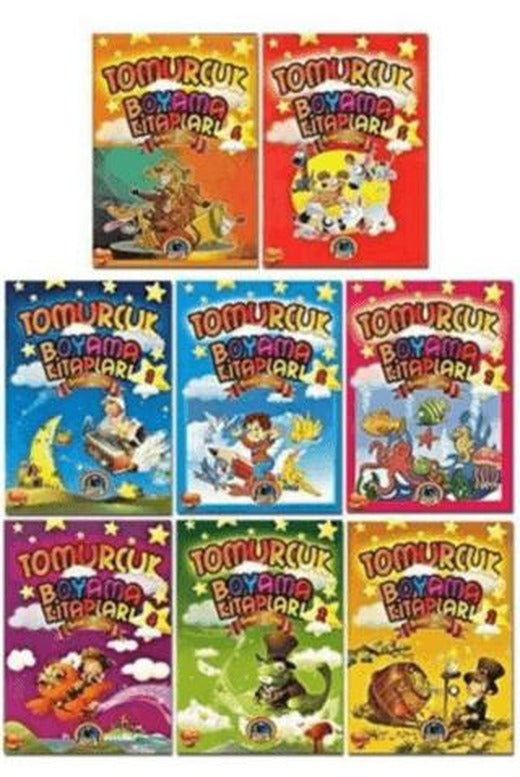 Tomurcuk Boyama Kitapları (8 Kitap Takım)