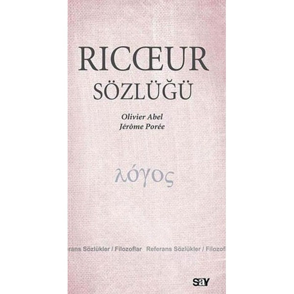 Ricoeur Sözlüğü | Say Yayınları