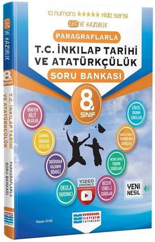 8.Sınıf T.C. İnkılap Tarihi ve Atatürkçülük Soru Bankası | Evrensel İletişim Yayınları (İnce Kapak)