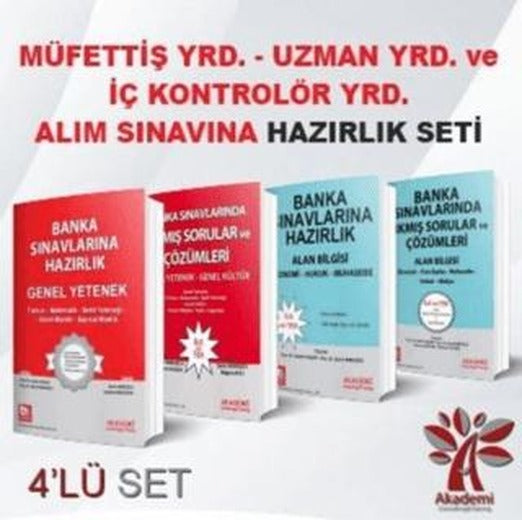 Müfettiş Yrd. - Uzman Yrd. ve İç Kontrolör Yrd. Alım Sınavına Hazırlık Seti (4 Kitap Takım) | Akademi Consulting Training (Ciltsiz)