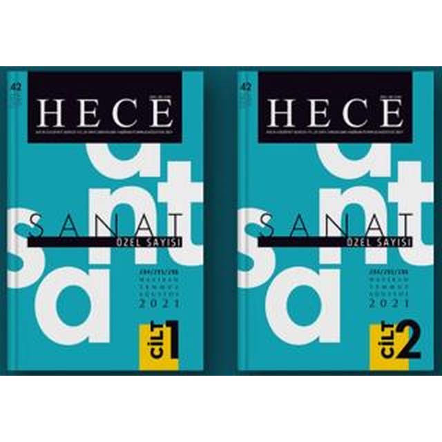 Hece Aylık Edebiyat Dergisi Yıl: 25 Sayı: 294/295/296 Haziran/Temmuz/Ağustos 2021 - Sanat Özel Sayı: 42 (2 Cilt Takım) | Hece Dergisi (Ciltsiz)