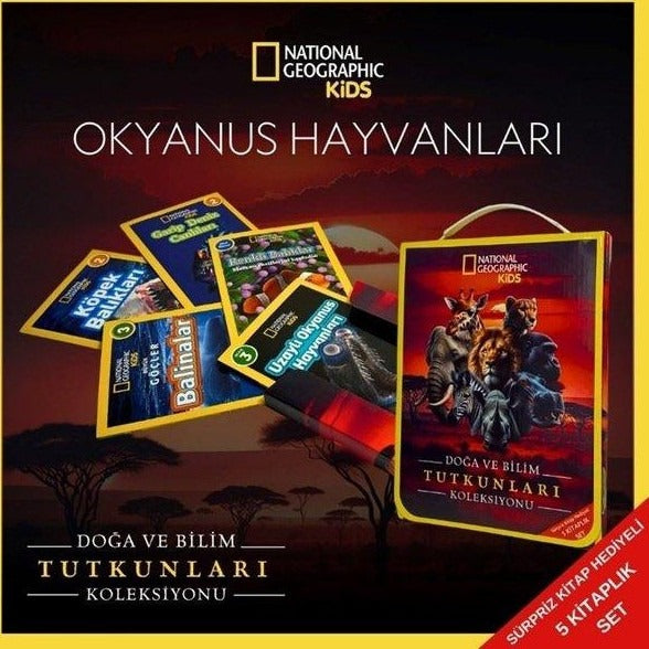 National Geographic Kids - Okyanus Hayvanları Seti - 5 Kitap Takım - Doğa ve Bilim Tutkunları Koleks | Beta Kids (İnce Kapak)