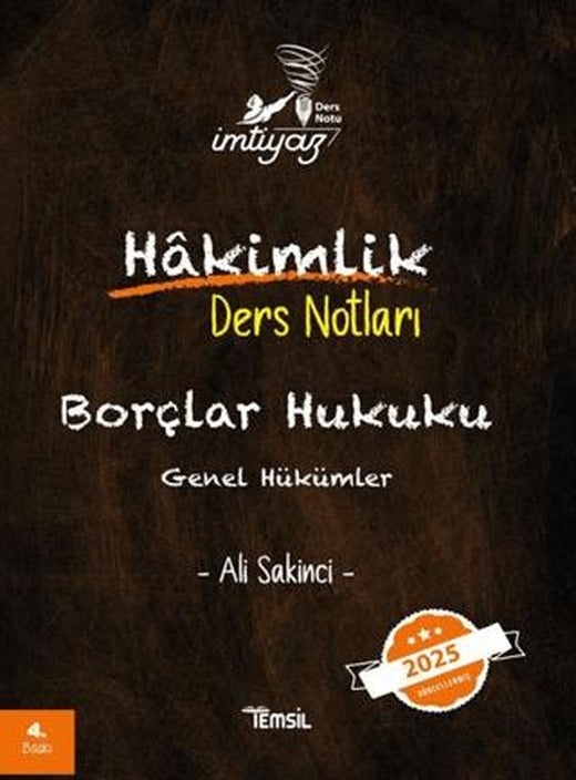İmtiyaz Borçlar Hukuku Genel Hükümler Hakimlik Ders Notları | Temsil Kitap (Ciltsiz)
