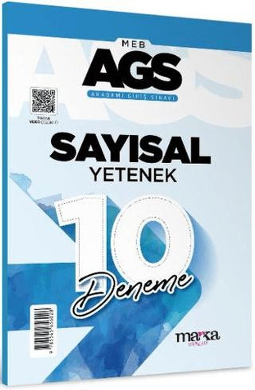 2025 MEB AGS Sayısal Yetenek 10 Deneme Tamamı Video Çözümlü | Marka Yayınları (Ciltsiz)