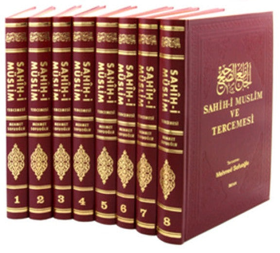 Sahih-i Muslim ve Tercemesi (8 Cilt Takım) | İrfan Yayıncılık - Tercüme Eserler Dizisi (Ciltli)