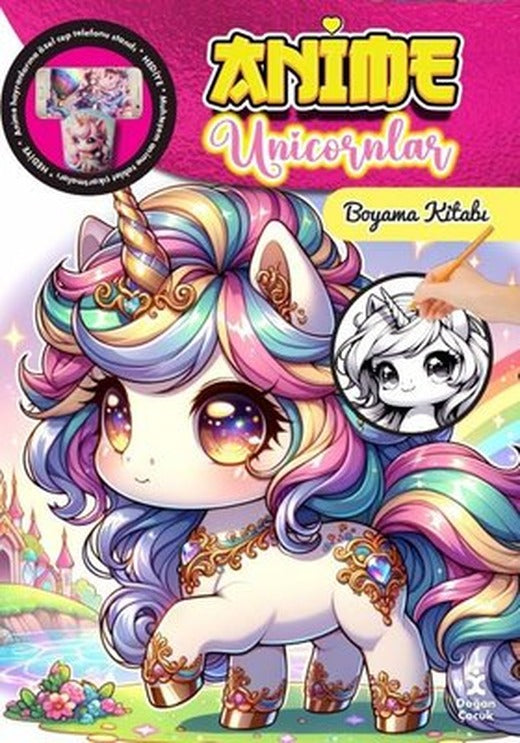 Anime Unicornlar Boyama Kitabı | Doğan Çocuk