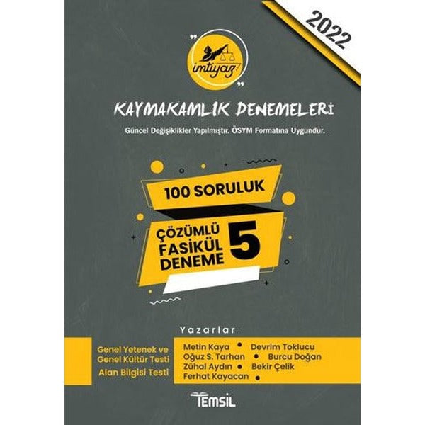 İmtiyaz Kaymakamlık Denemeleri | Temsil Kitap (Ciltsiz)