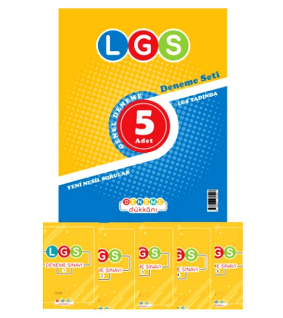 Deneme 8.Sınıf Lgs Deneme Seti 5Li kitap kapağı