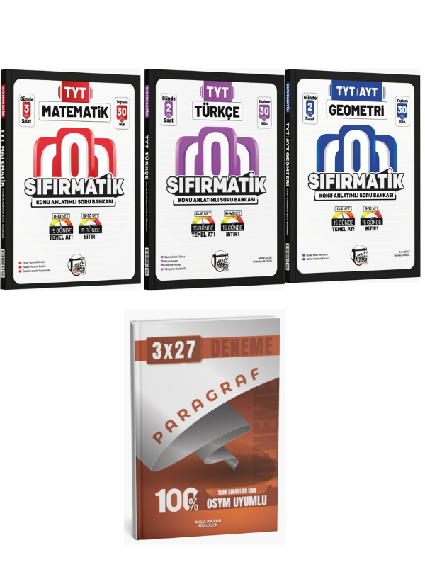 Ders Platosu TYT Matematik Türkçe Geometri Konu Anlatımlı Soru Bankası & Paragraf Deneme Seti kitap kapağı