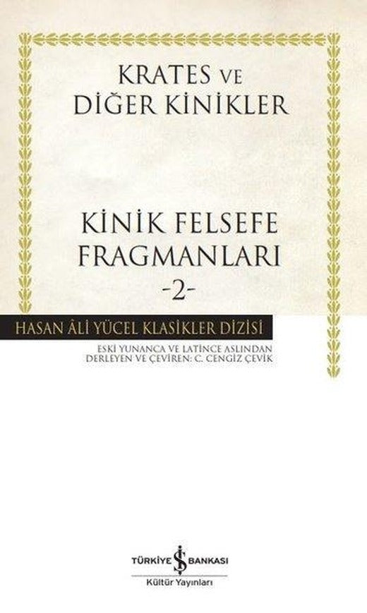 Klinik Felsefe Fragmanları 2 - Hasan Ali Yücel Klasikler | İş Bankası Kültür Yayınları (Ciltli)