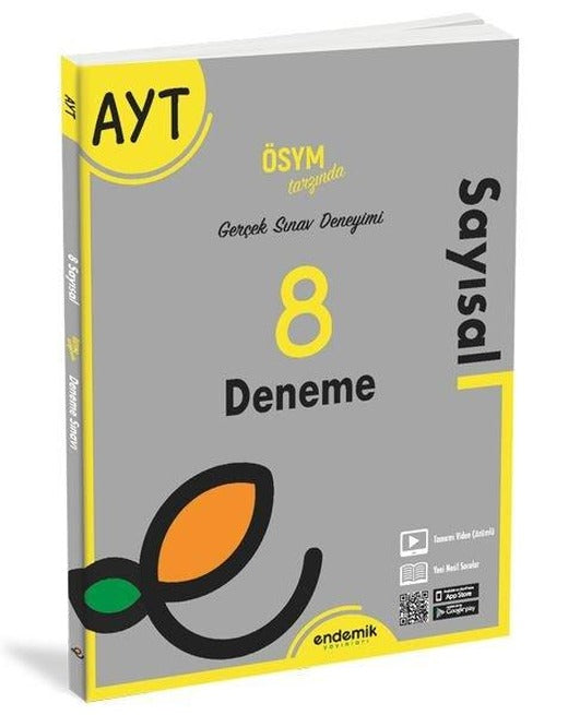 2022 AYT Sayısal 8 li Deneme Sınavı | Endemik Yayınları (İnce Kapak)