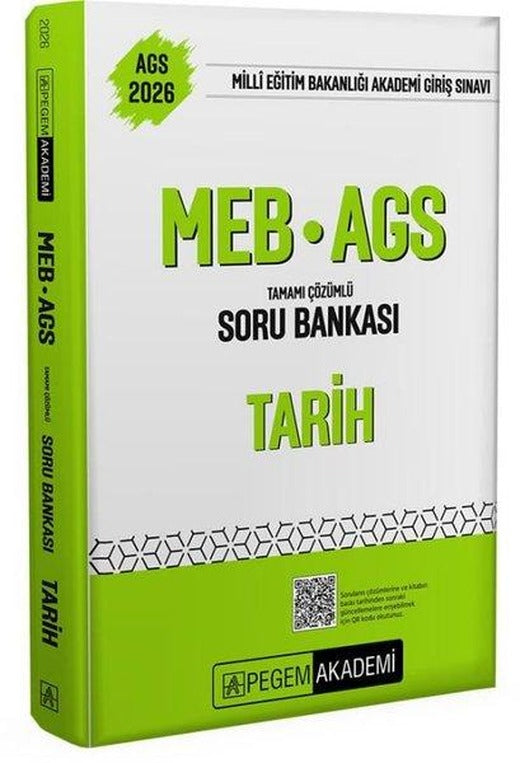 2026 MEB - AGS Soru Bankası Tamamı Çözümlü Tarih | Pegem Akademi Yayıncılık (İnce Kapak)