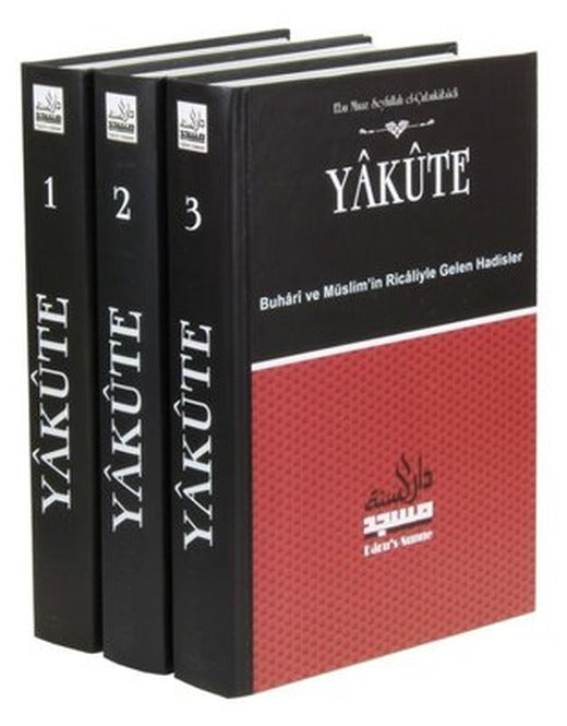 Yakute: Buhari ve Müslim'in Ricaliyle Gelen Hadisler-3 Kitap Takım | Daru's-Sunne Yayınları (Ciltli)