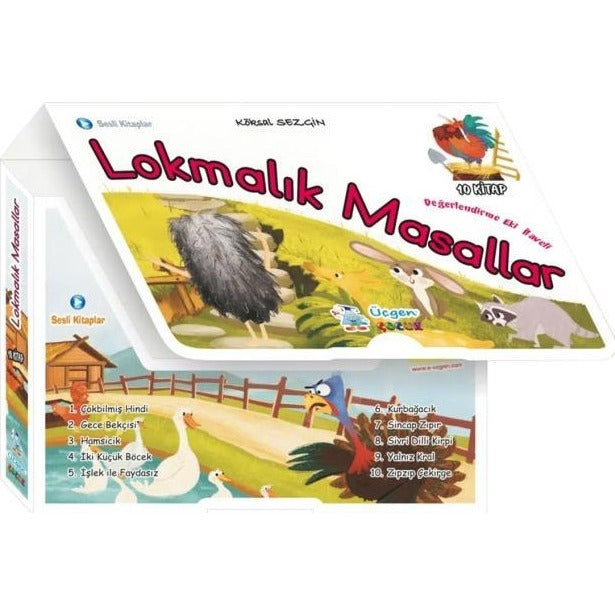 Lokmalık Masallar Seti - 10 Kitap Takım | Üçgen Çocuk (İnce Kapak)
