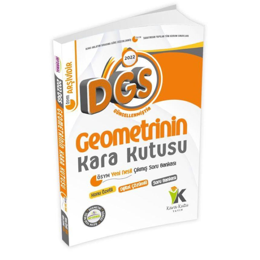 DGS Geometrinin Kara Kutusu Konu Özetli Dijital Çözümlü Çıkmış Soru Bankası kitap kapağı