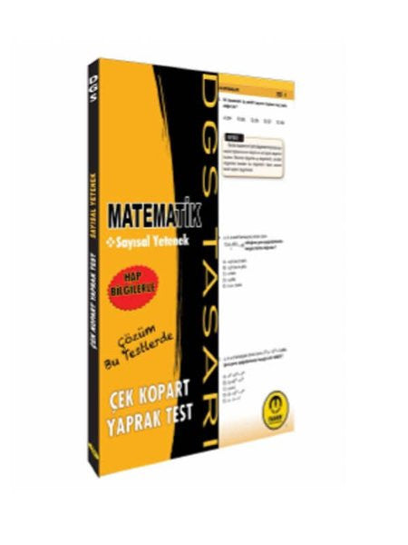 DGS Matematik Sayısal Yetenek Çek Kopart Yaprak Test - Kolektif kitap kapağı