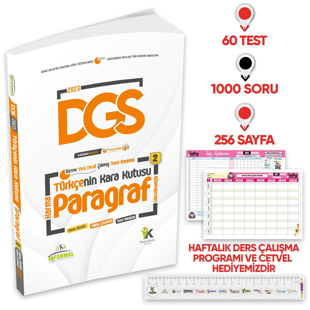 DGS Türkçenin Kara Kutusu KARMA PARAGRAF 2 Konu Özetli D. Çözümlü Çıkmış Soru Havuzu Bankası kitap kapağı